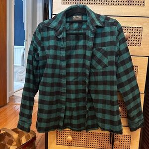 Black and green Plaid Vermont Flannel Company